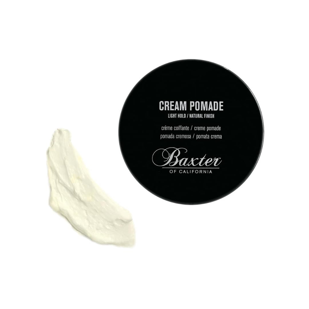 Baxter of California Cream Pomade, Natural Finish, Light Hold, Barbershop Quality, Texturizing, 2 oz