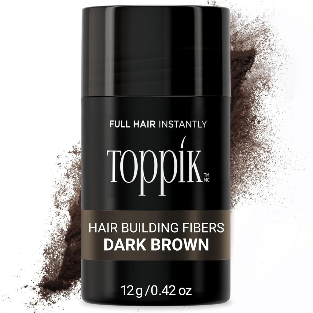 Toppik Hair Building Fibers, 12g Fill In Fine or Thinning Hair, Instantly Thicker, Fuller, Keratin