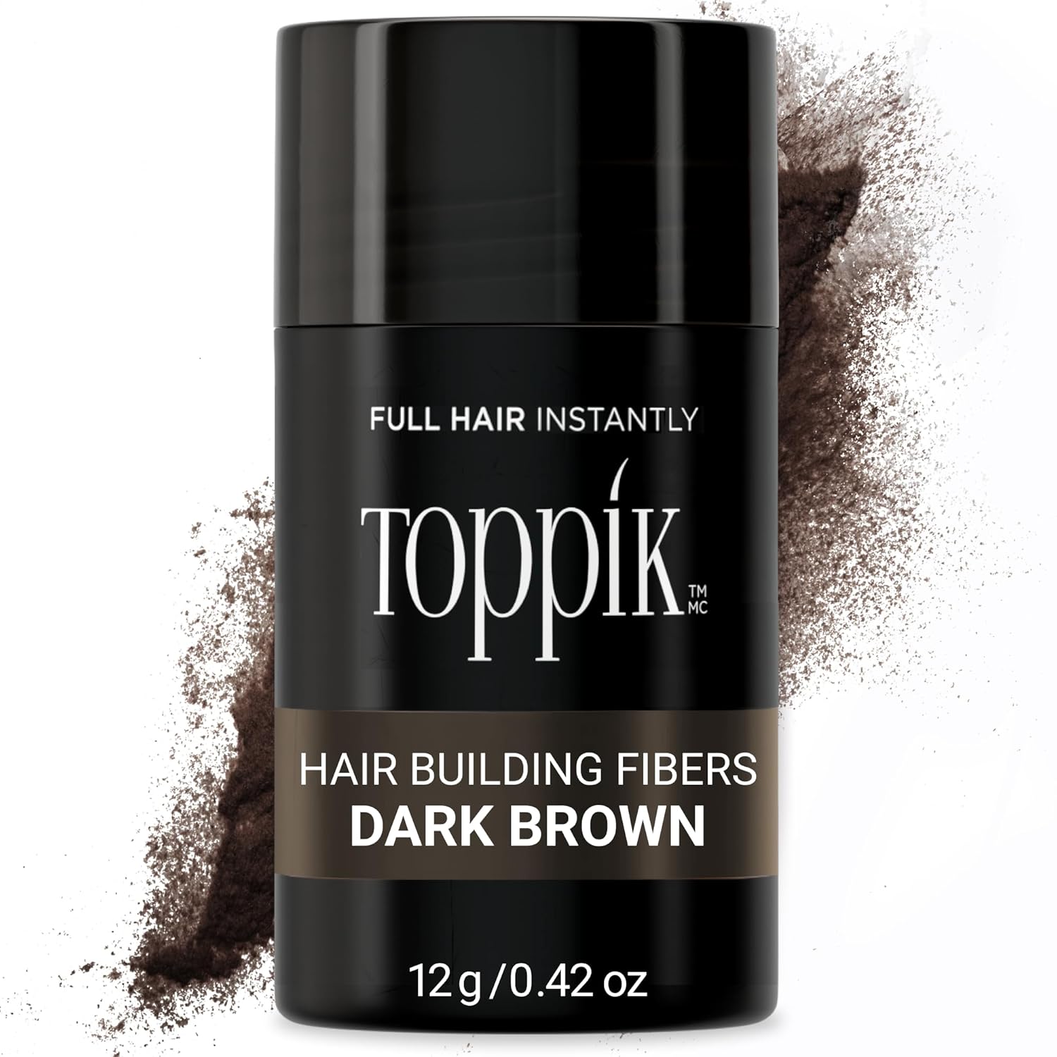 Toppik Hair Building Fibers, 12g Fill In Fine or Thinning Hair, Instantly Thicker, Fuller, Keratin