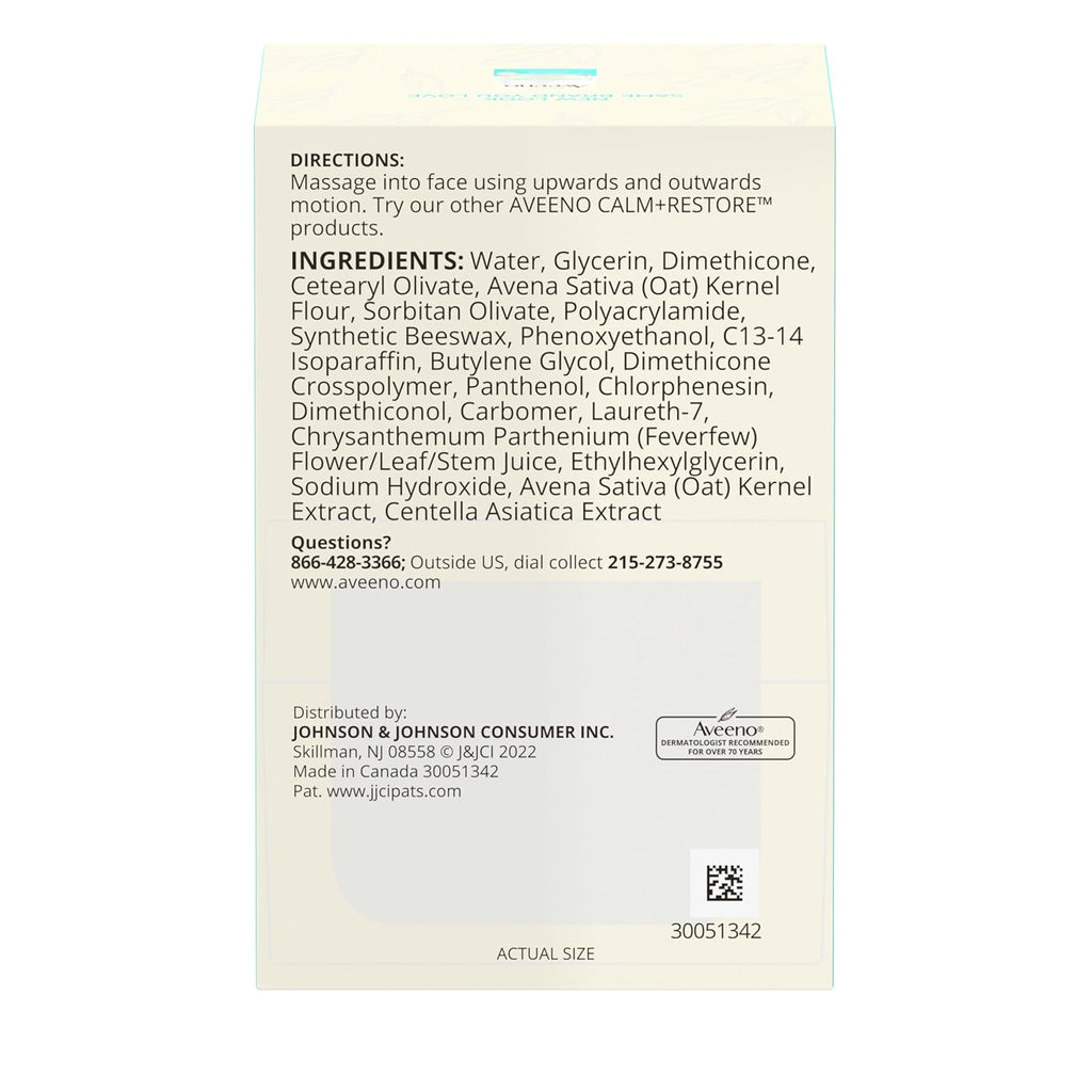 Aveeno Sensitive Skin Moisturizer Bundle, Calm + Restore Oat Gel Facial Moisturizer, & Daily Cream