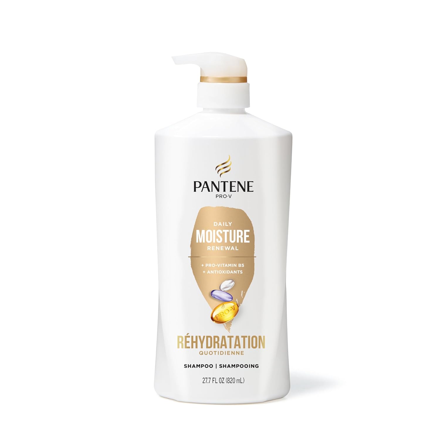 Pantene Shampoo & Conditioner Set, Daily Moisture Renewal - Pro-V Nutrients, +Miracle Rescue Shot