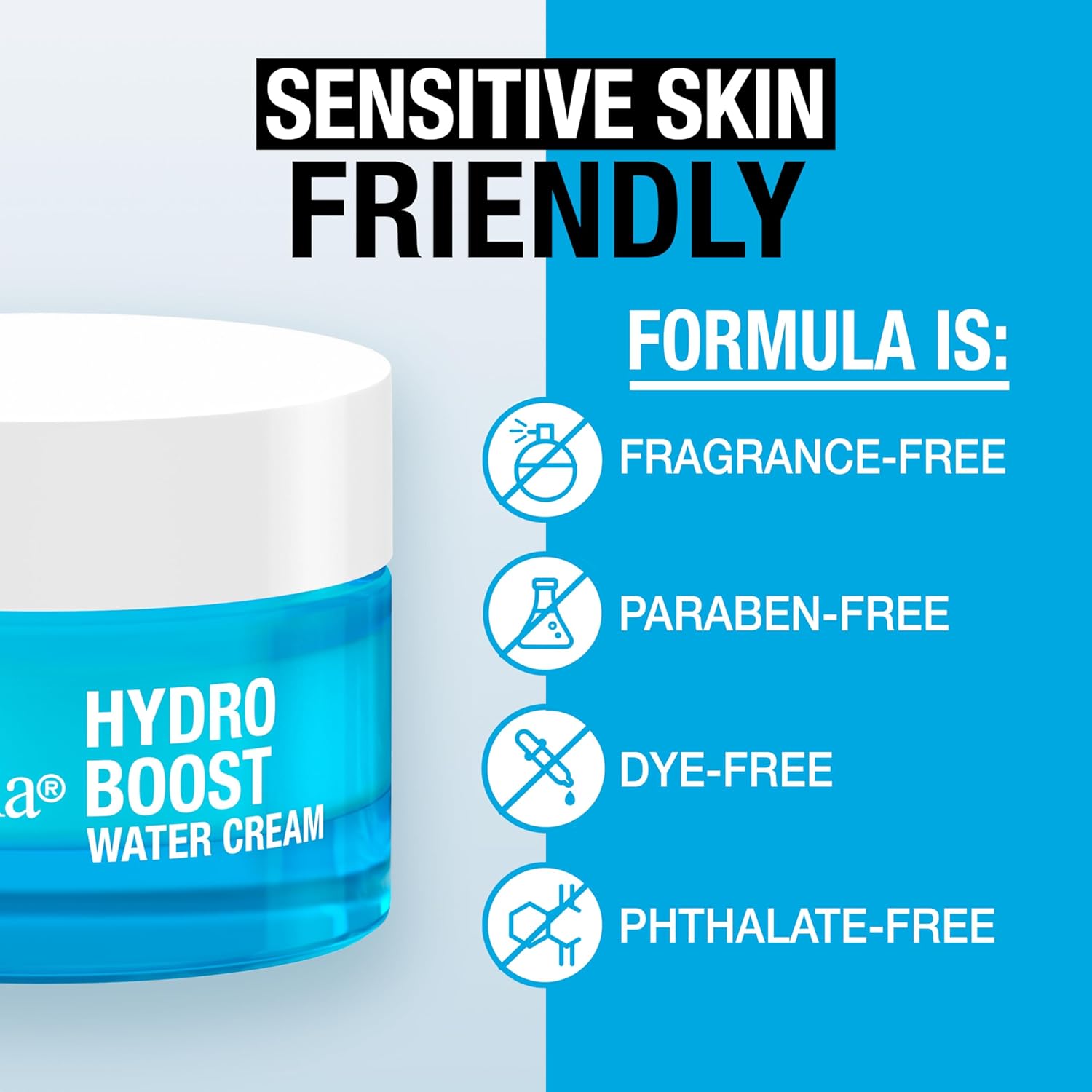 Neutrogena Hydro Boost Skincare Set, Hydro Boost Fragrance Free Gel Cream Face Moisturizer+ Cleanser