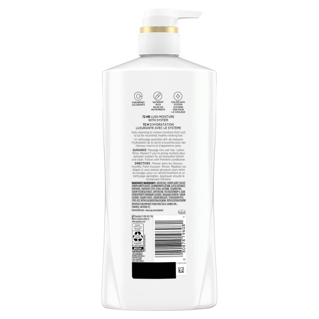 Pantene Shampoo & Conditioner Set, Daily Moisture Renewal - Pro-V Nutrients, +Miracle Rescue Shot