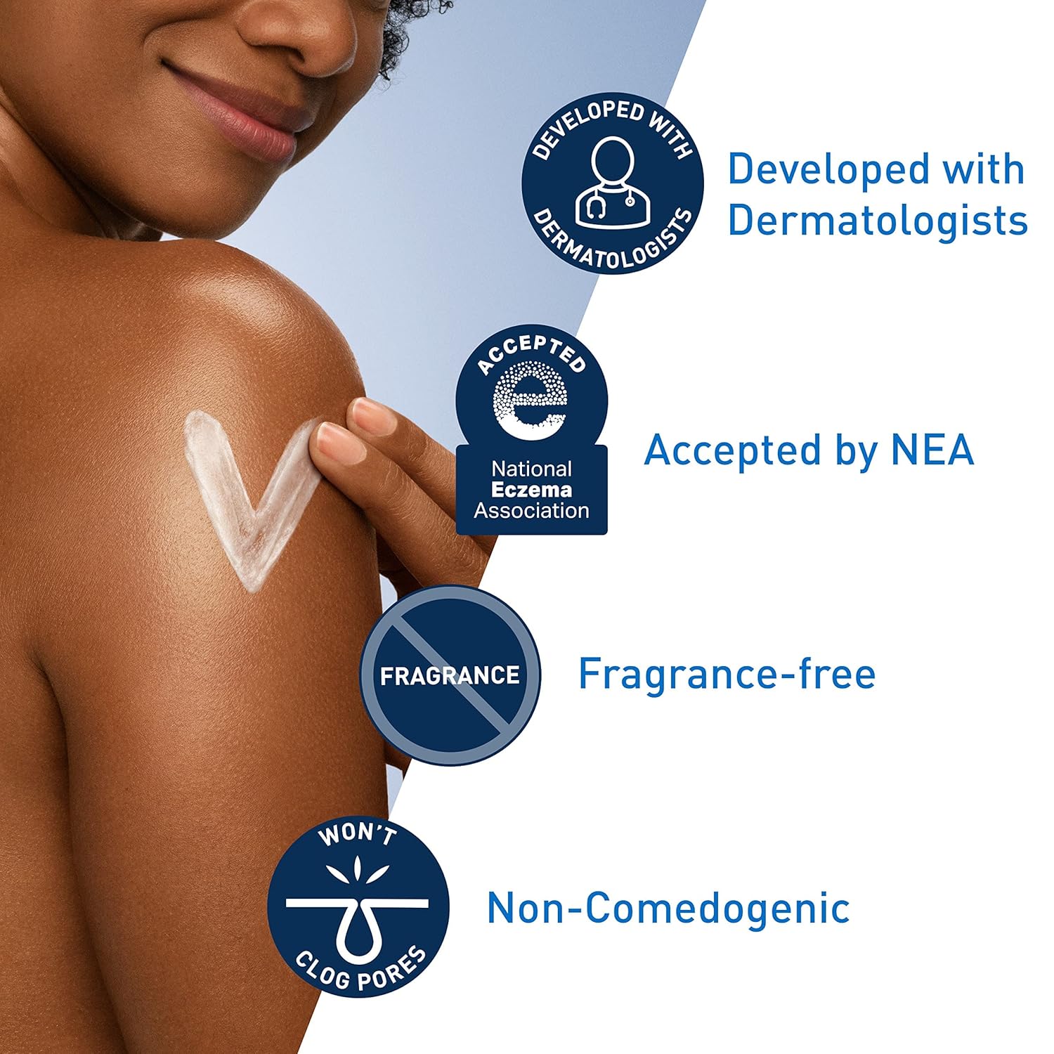 CeraVe Moisturizing Cream, Body & Face Moisturizer for Dry Skin, with Hyaluronic Acid & Ceramides