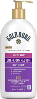 Gold Bond Age Renew Crepe Corrector Body & Face Lotion, Replenishing & Smoothing Formula, 14 oz.