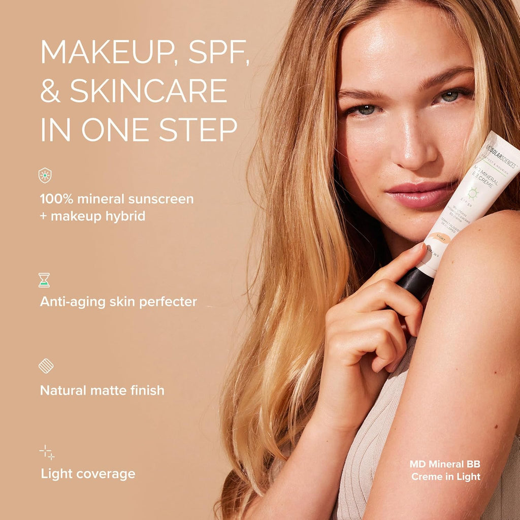 MDSolarSciences MD Mineral BB Crème SPF 50 | Tinted Broad-Spectrum UV Protection Zinc Oxide Formula