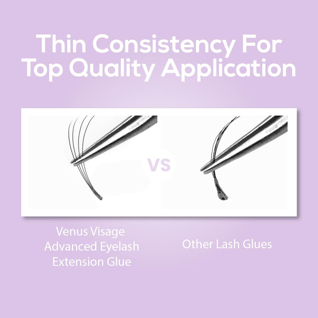 VENUS VISAGE Eyelash Glue for Professional Lash Extensions 1 2 Sec Dry Time & 6 7 Weeks Bonding