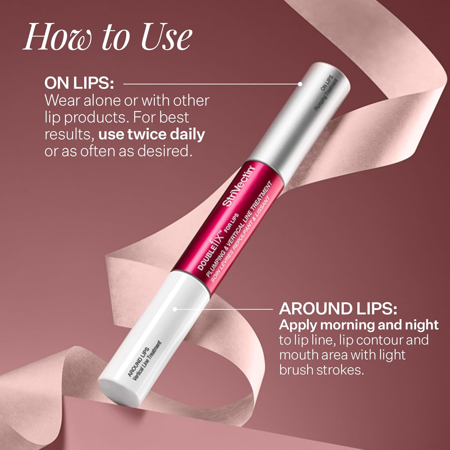 StriVectin DoubleFix For Lips 2-in-1 Lip Fix Plumping Treatment & Vertical Line Treatment