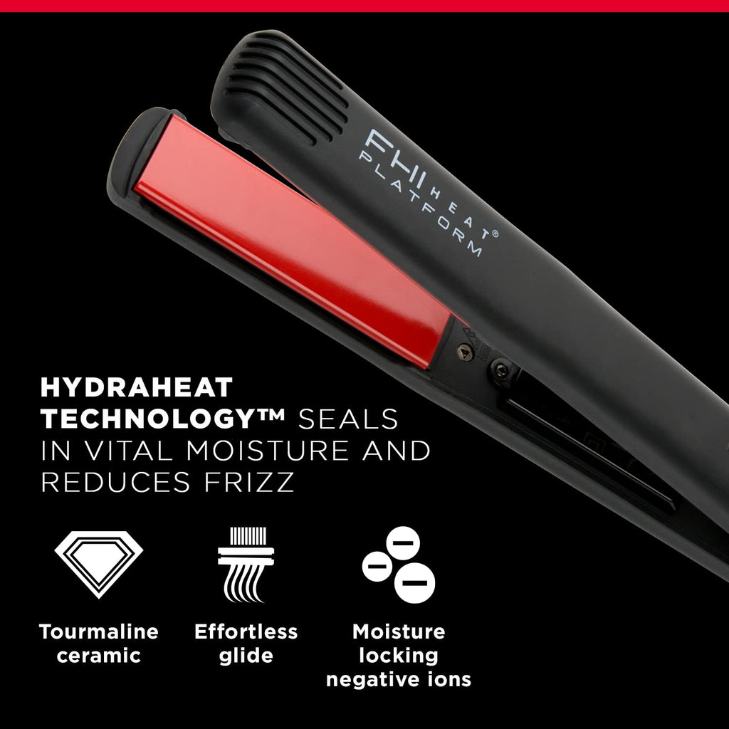 FHI HEAT Platform Pro Styling Tourmaline Hair Straightener for All Hair Types, 1 Inch