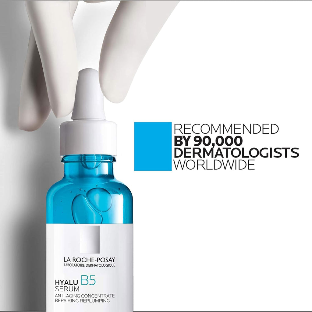 La Roche-Posay Hyalu B5 Pure Hyaluronic Acid Serum for Face,Vitamin B5+Hyaluronic Acid+Madecassoside