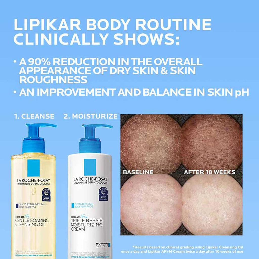 La Roche-Posay Lipikar AP+ Triple Repair Moisturizing Cream, Face &Body, Dry Skin, Shea &Niacinamide