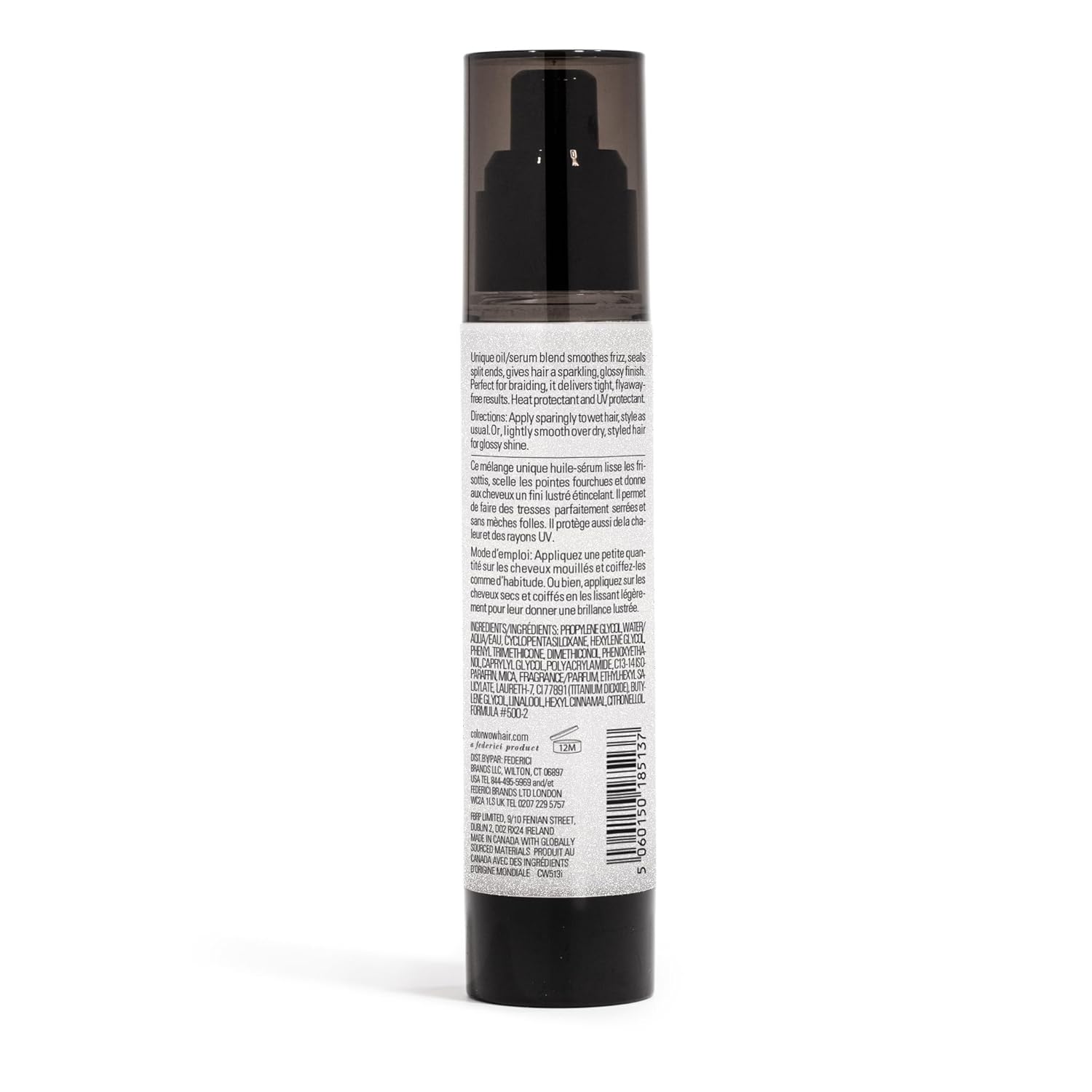 COLOR WOW Pop + Lock High Gloss Finish – Frizz Control Serum | Prevent Color Fade, Seal Split Ends