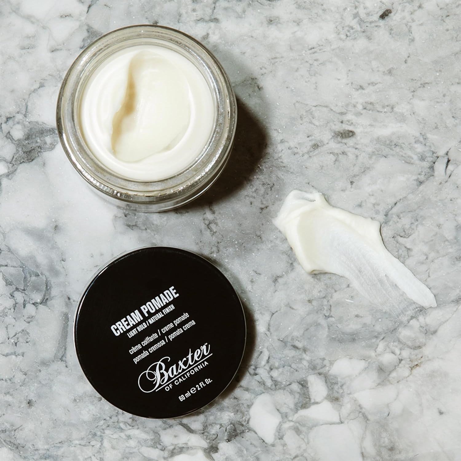 Baxter of California Cream Pomade, Natural Finish, Light Hold, Barbershop Quality, Texturizing, 2 oz
