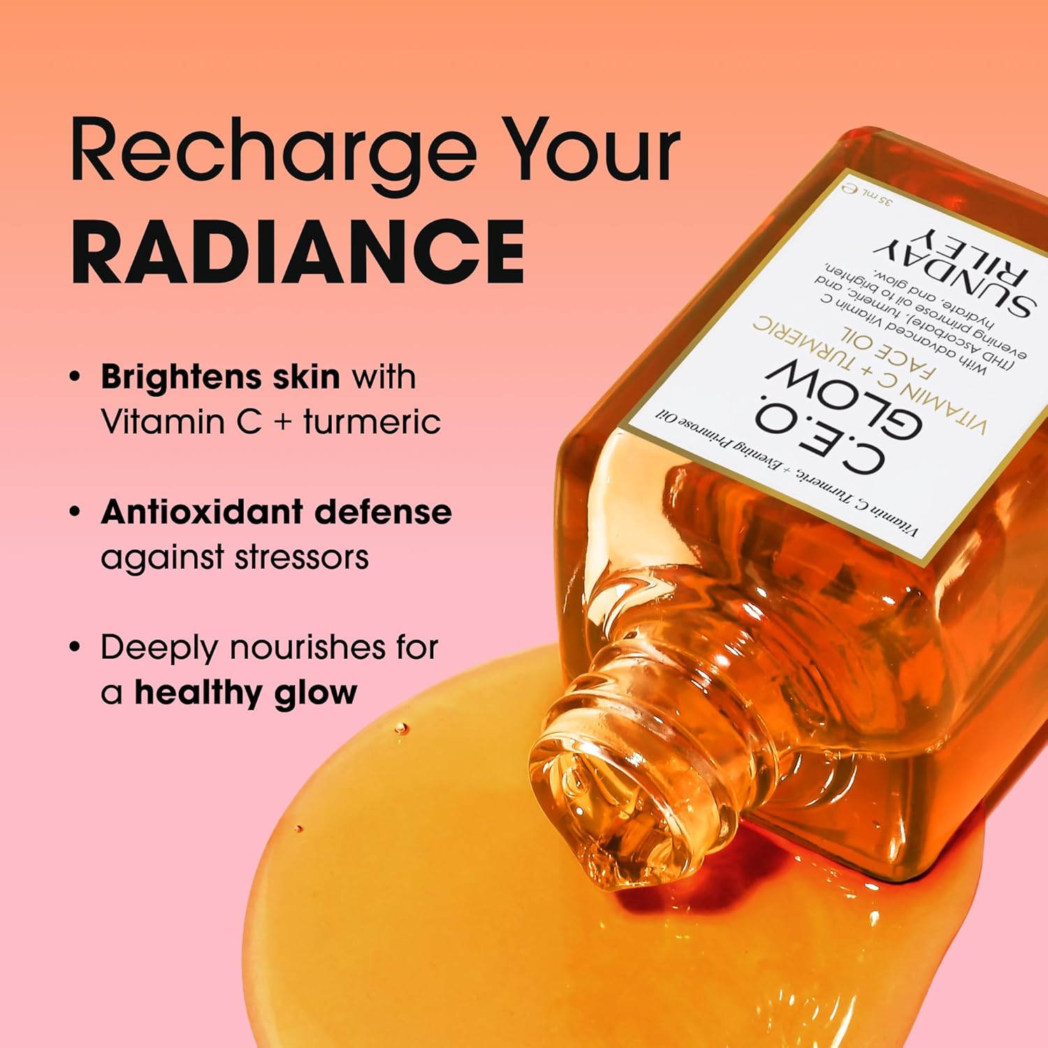 Sunday Riley C.E.O. Glow Vitamin C & Turmeric Face Oil, 0.5 Fl Oz