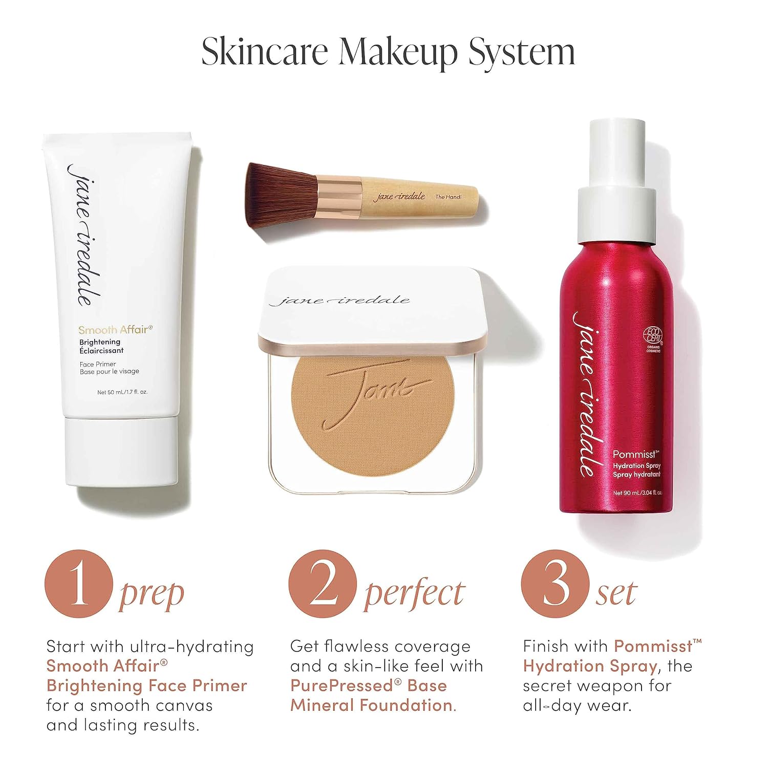 Jane Iredale Purepressed Base SPF Refill, Warm Silk, .35 Ounce