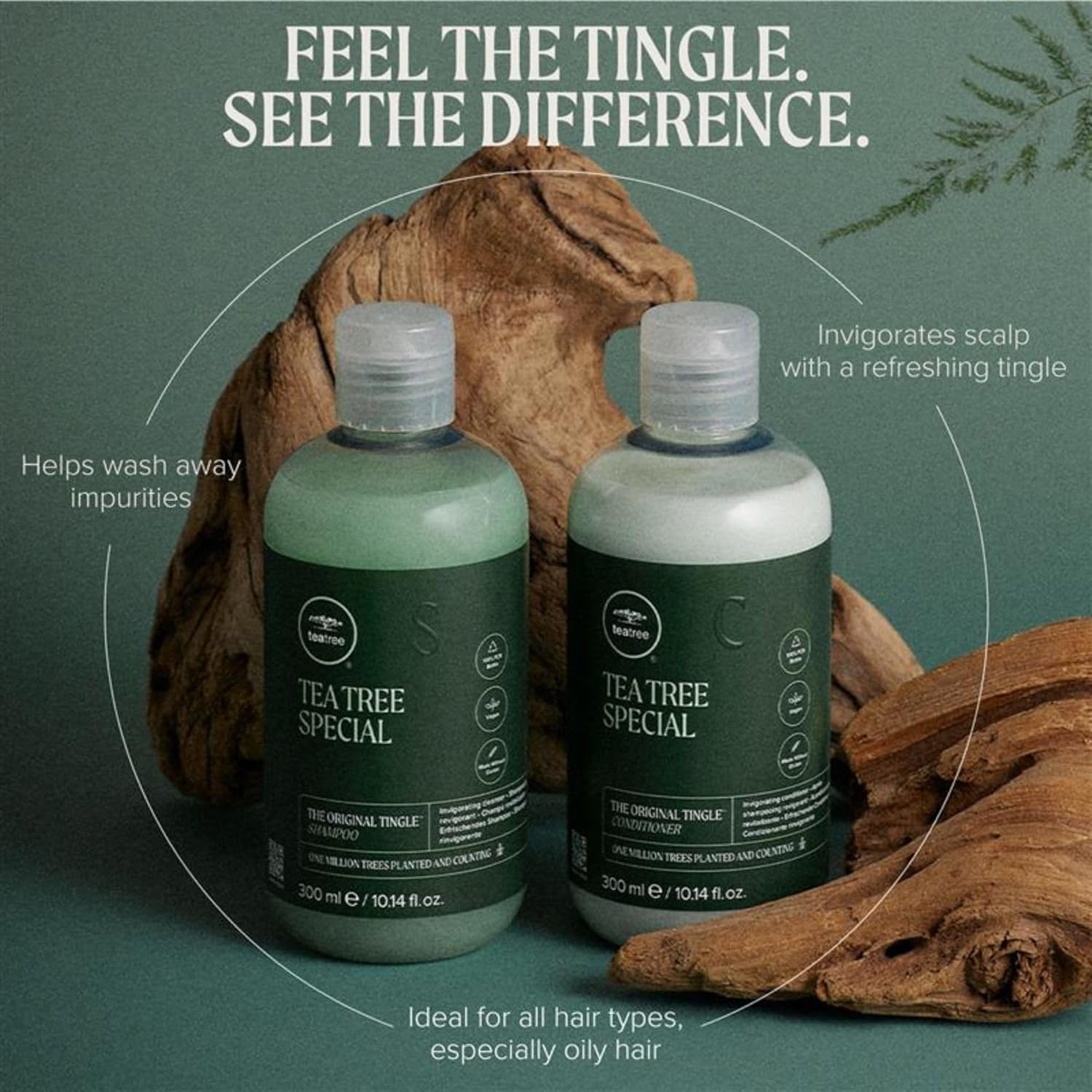 Tea Tree Special Shampoo, Deep Cleans, Refreshes Scalp, All Hair Types, Especially Oily, 10.14 fl oz