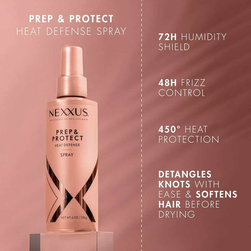 Nexxus Heat Defense Spray Prep &Protect for 450 degree heat protection, with StyleProtect Technology