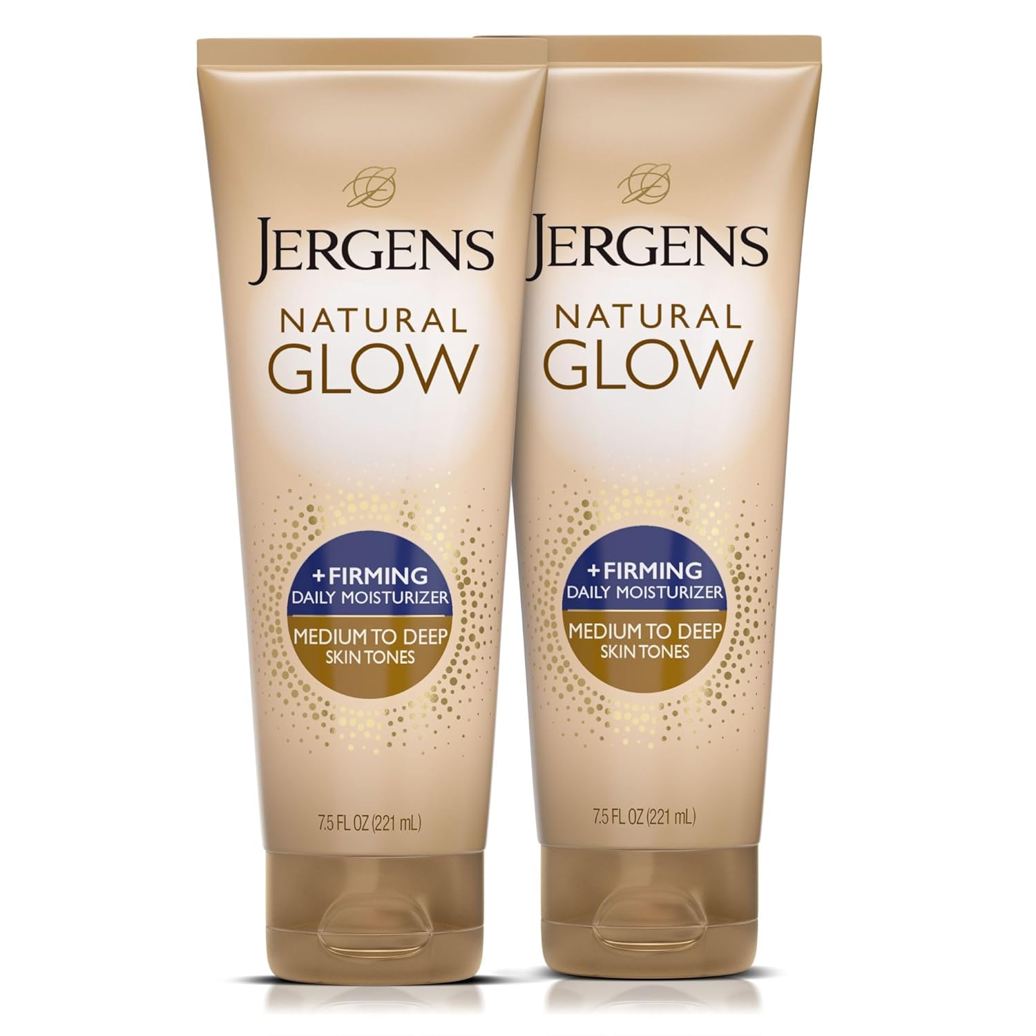Jergens Natural Glow +Firming Self Tanner Body Lotion, Medium to Deep Skin Tone, Collagen &Elastin