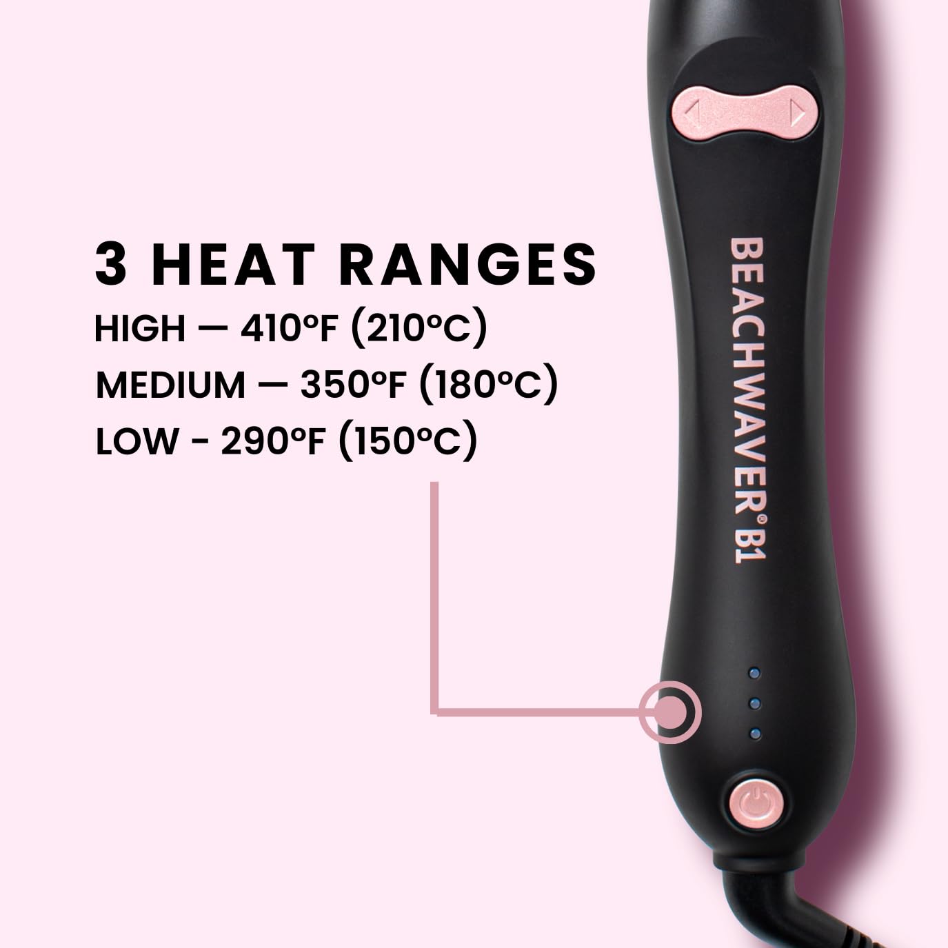 The Beachwaver Co. B1 Rotating Curling Iron - Automatic 1" Ceramic Curling Iron - Easy-to-Use