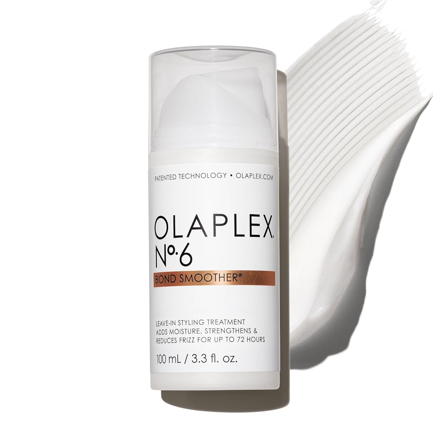 Olaplex No. 6 Bond Smoother, Leave-In Styling Hair Cream Treatment, Smooths, Conditions, Strengthens