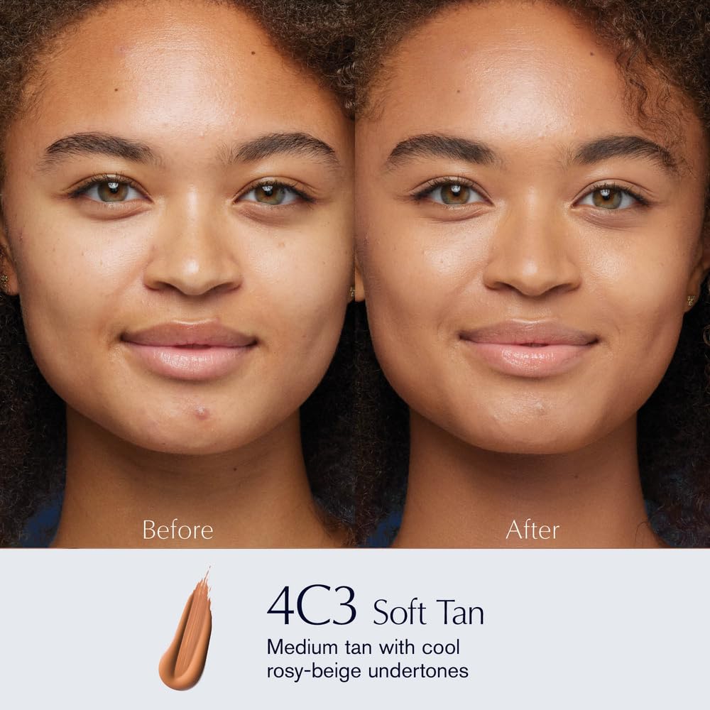 Estée Lauder Double Wear Stay-in-Place 24-Hour Long-Wear Matte Foundation Makeup, 4C3 Soft Tan