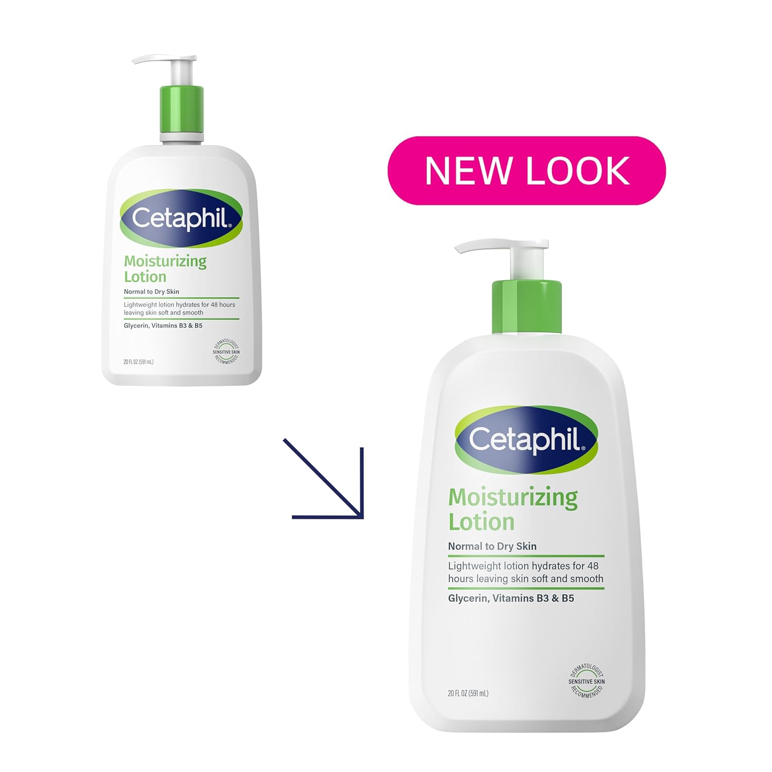 Cetaphil Face &Body Moisturizer, Hydrating Lotion for All Skin Types, Fragrance Free, Hypoallergenic