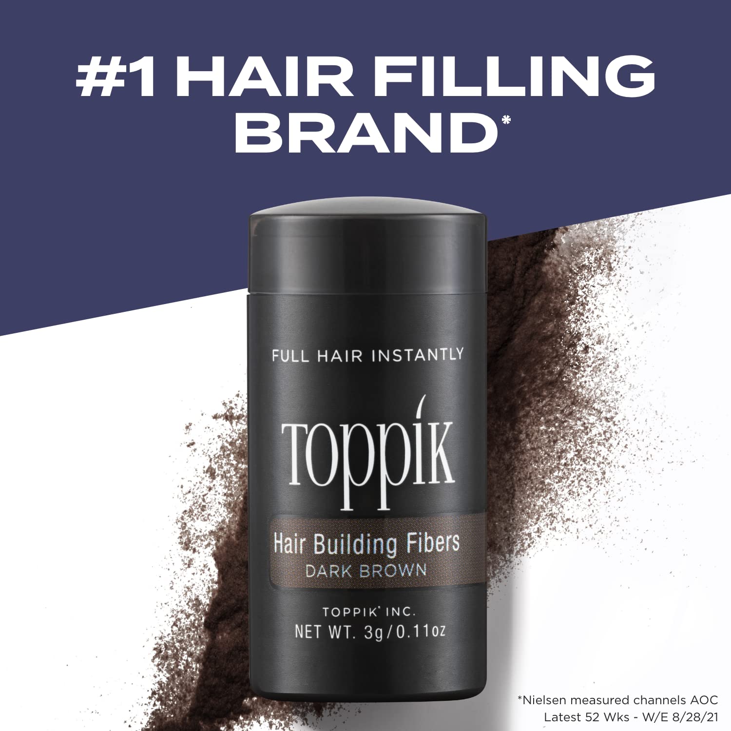 Toppik Hair Building Fibers, 12g Fill In Fine or Thinning Hair, Instantly Thicker, Fuller, Keratin