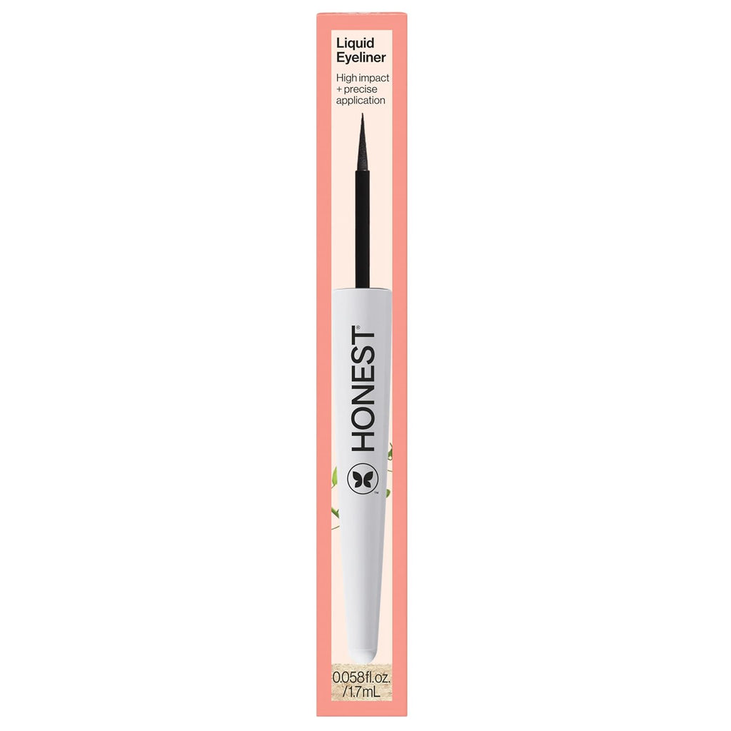 Honest Beauty Longlasting Liquid Eyeliner | Smudge+Flake Proof, Precise Application | Hypoallergenic