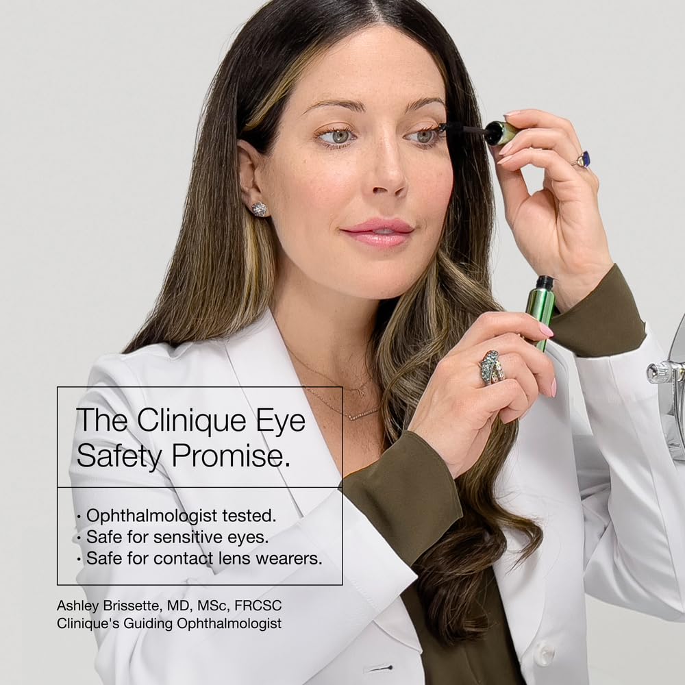Clinique High Impact Mascara | Lengthening, Volumizing + Safe For Sensitive Eyes, Black, 0.24 Fl Oz