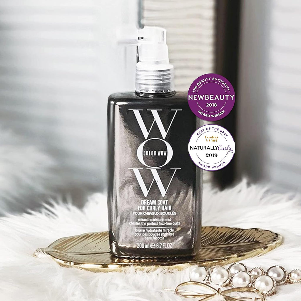 COLOR WOW Dream Coat for Curly Hair – Frizz-Free Curls, Moisture-Boosting Spray, Curl-Enhancing
