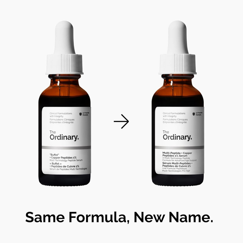 The Ordinary Multi-Peptide + Copper Peptides 1%, Anti-Aging Serum for Fine Lines and Skin Elasticity