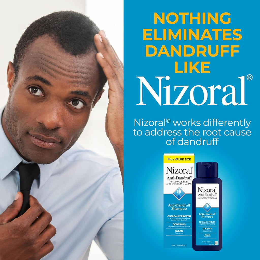 Nizoral Anti-Dandruff Shampoo with 1% Ketoconazole, Fresh Scent