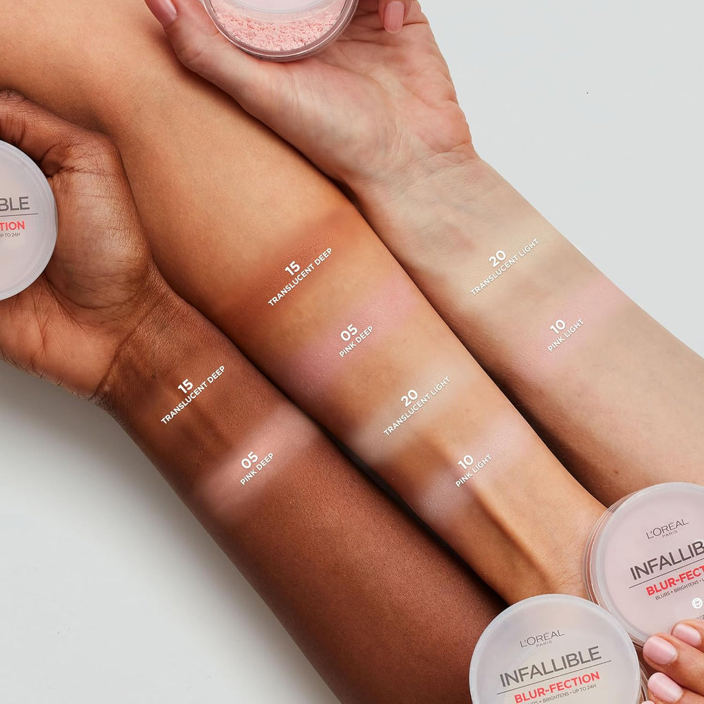 L'Oreal Paris Infallible Blur-fection Longwear Loose Setting Face Powder, Blurring, Brightening